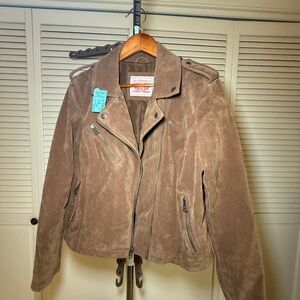 Levi's Tan Faux Suede Leather Jacket
